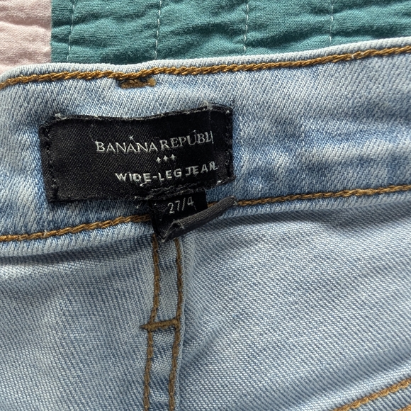 Banana Republic Light Wash Petite Wide-Leg Jeans - Picture 4 of 5